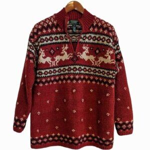 Lauren Ralph Lauren Hand Knit Wool Sweater, sz Small